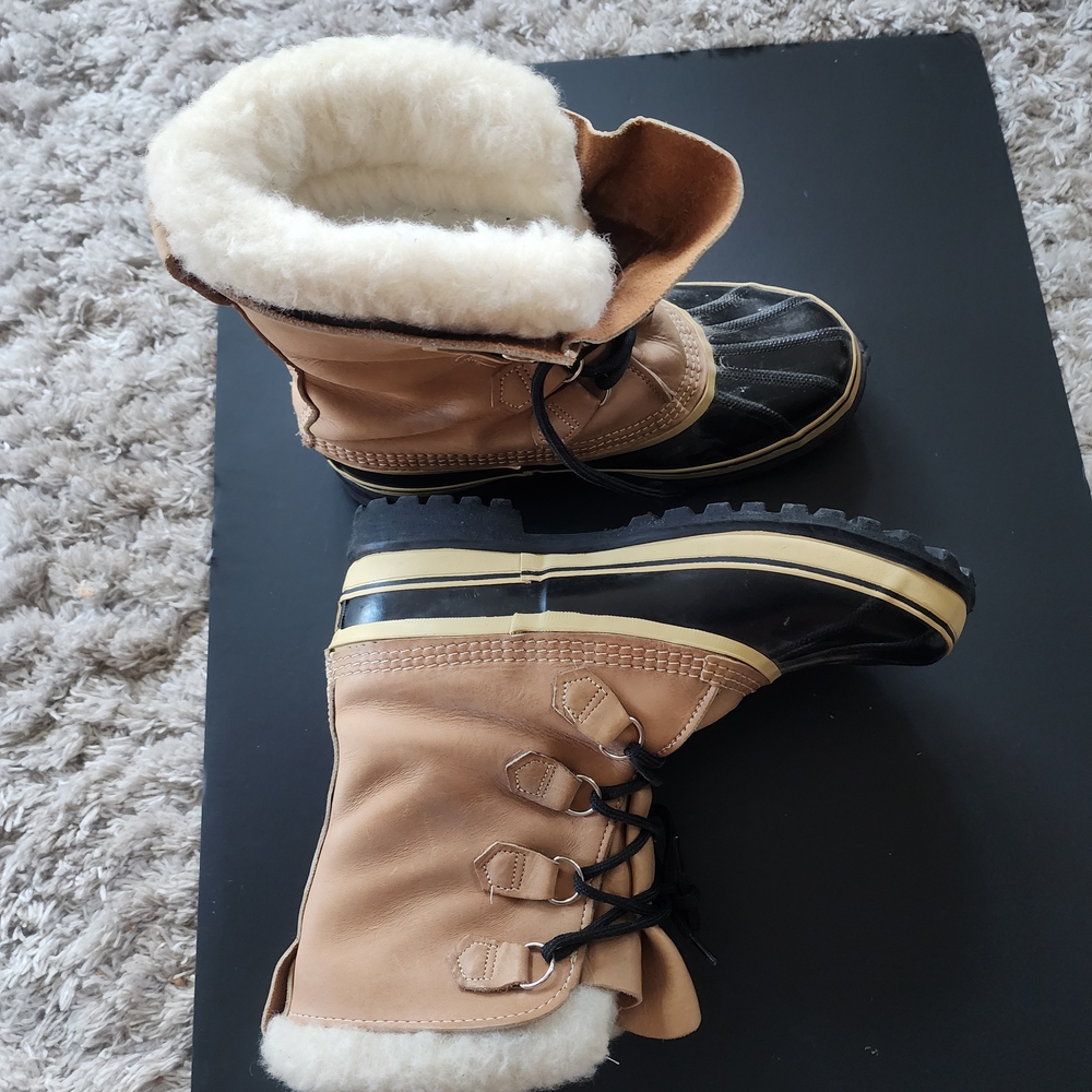 Sorel Men's Boots Black and Cream